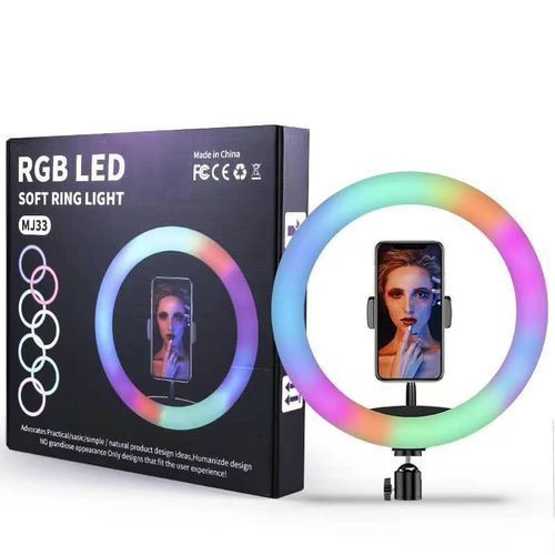 14 INCHES RINGLIGHT 1 14” LED Ring Light with Adjustable Tripod Stand + K9 Microphone Kit